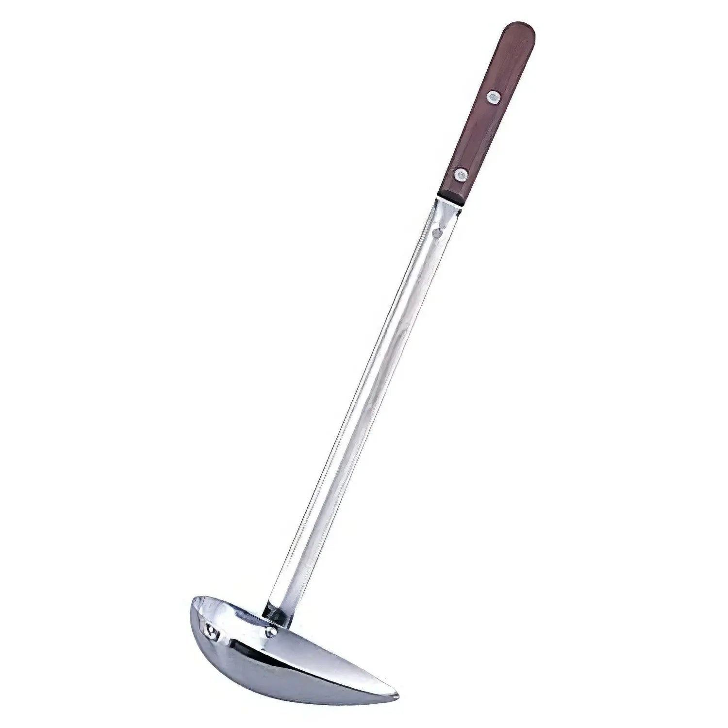 Marutama Stainless Steel Side-Scooping Long Ladle With Wooden Handle 90ml