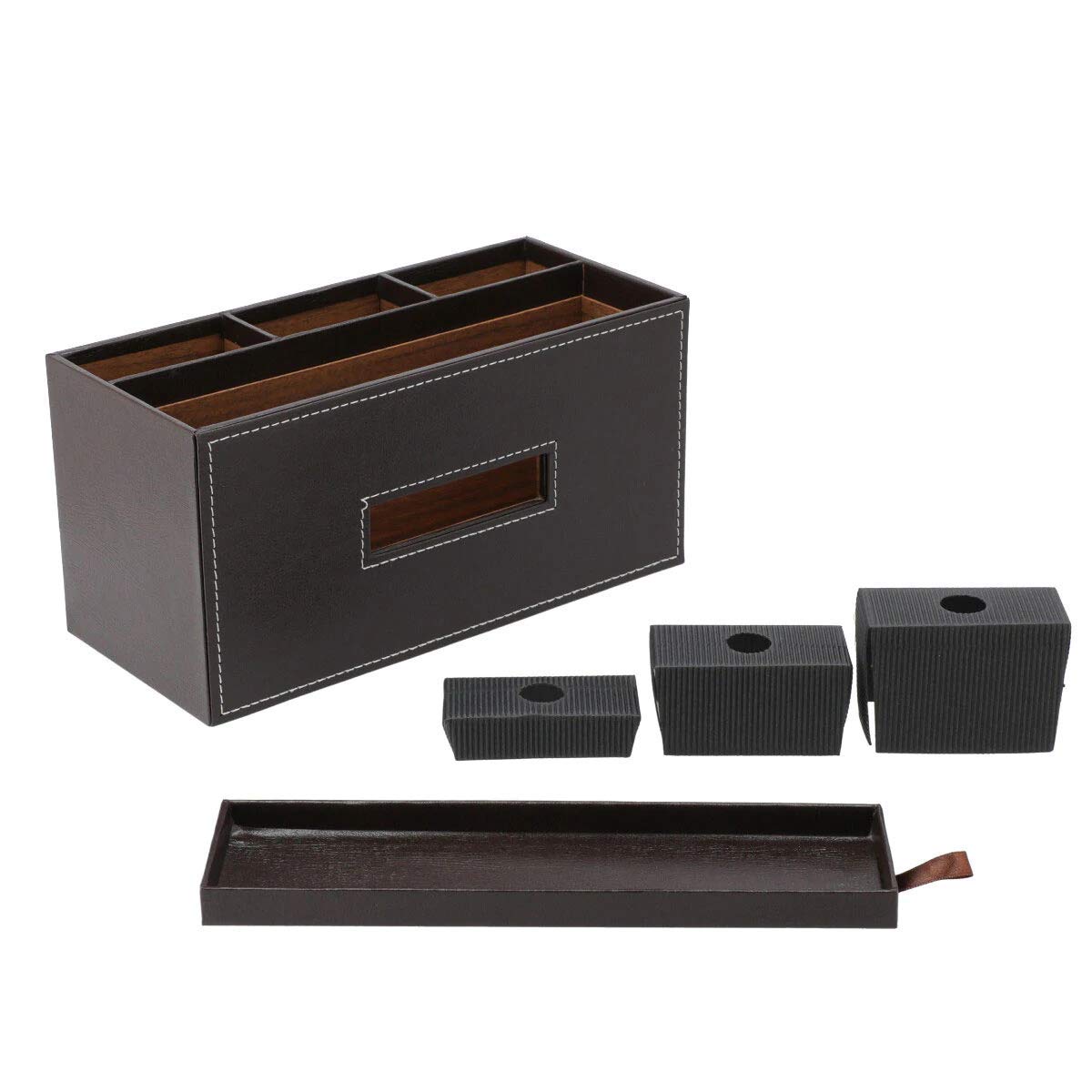 Nitori Japan Tissue/Remote Control Case Buretta Dark Brown