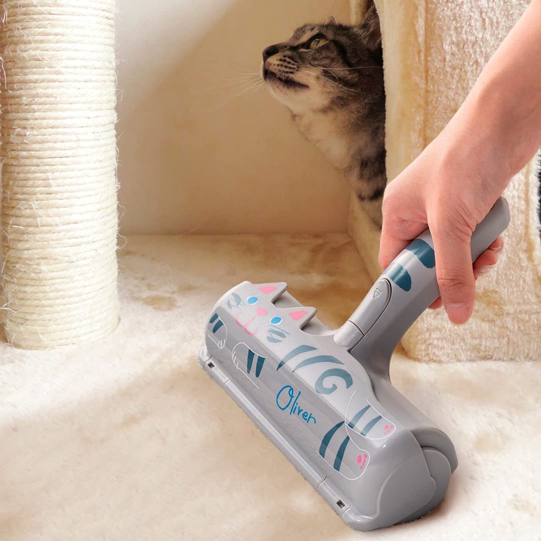 Pakupaku Roller Oliver Reusable Cat Hair Removal Brush Cleaner For Dog/Cat/Pet Carpet/Mat - Japan Seal Direct Sales