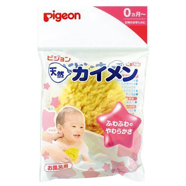 Kaimen Natural Sensitive Skin Bath Sponge for Babies by Pigeon