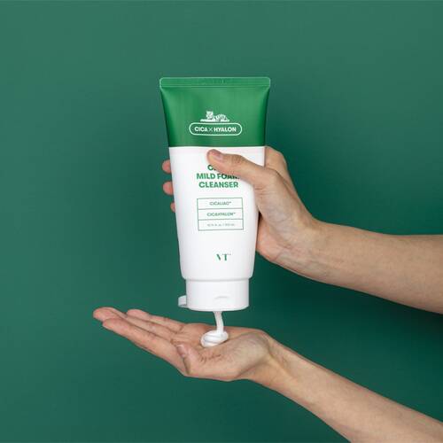 Vt Deer Mild Foam Cleanser Cica 300ml - Top Japanese Facial Wash For Sensitive Skin