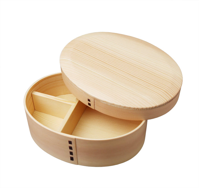 Ruozhao Japan Magewappa Oval Beveled Finish One-Step Lunch Box Br1W