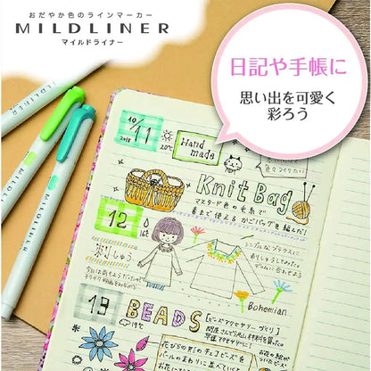 Zebra Japan Highlighter Mildliner 25 Colors W/ Box Case Wkt7-25C-Box