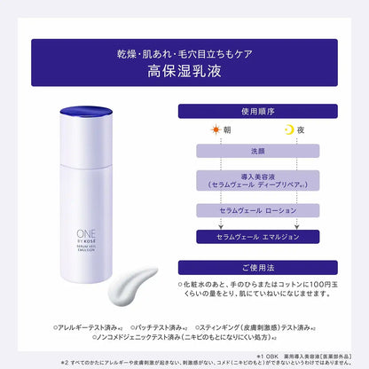 One By Kose Serum Veil Emulsion 24Ml Mini Moisturizer Rice Power No.07