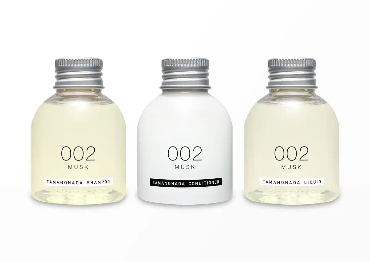 Tamanohada Amenities Set 80Ml x3 002 Musk - Luxurious Travel Kit
