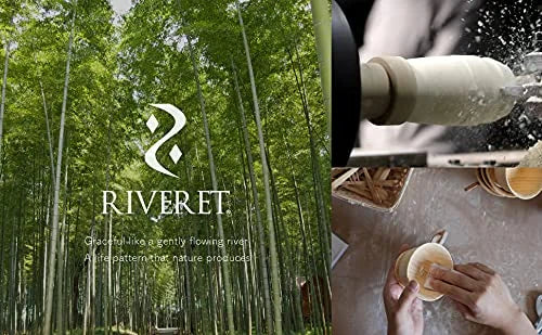Riveret Cafe Au Lait Mug White 350ml Bamboo Dishwasher Safe White RV-205W - Made In Japan