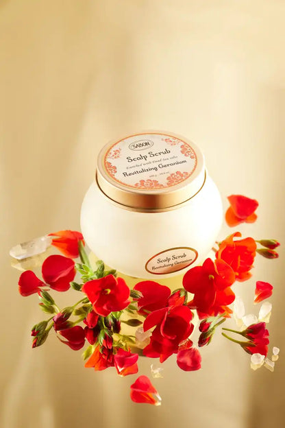 Sabon 300G Geranium Head Scrub for Replenishing and Revitalizing Hair