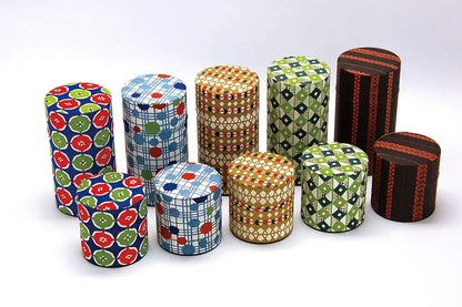 Yamaco Haikara-San Large Stripe Tea Canister 87595 - Stylish Storage Solution