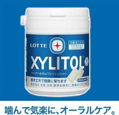 Lotte Xylitol Gum Fresh Mint Chewing Gum