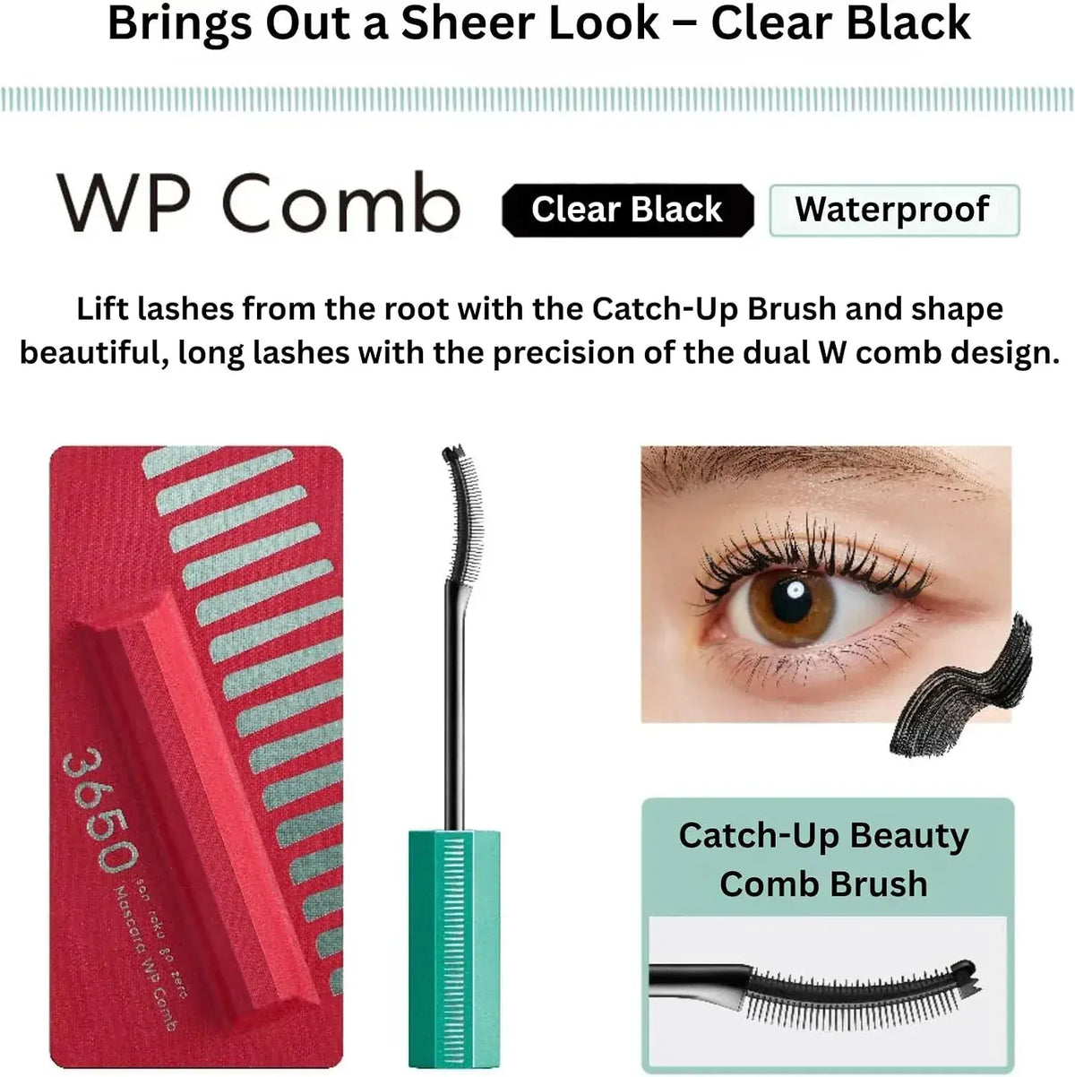 3650 San Roku Go Zero D Nee 3650 Mascara Waterproof Comb