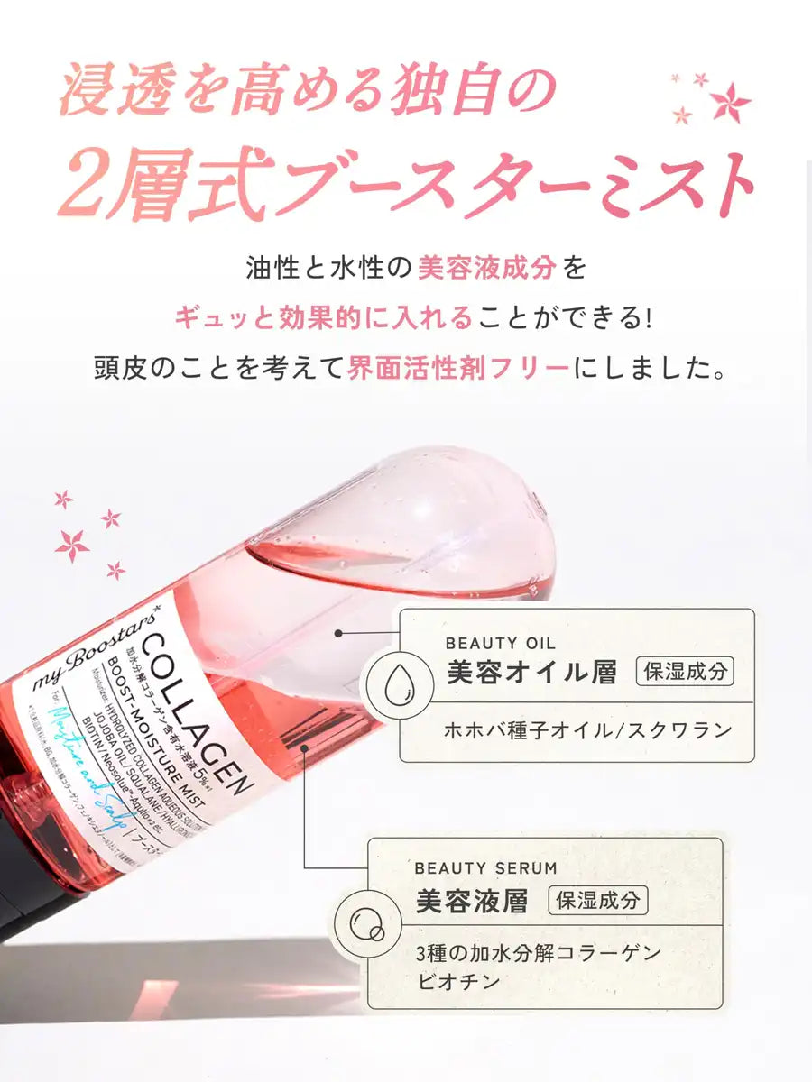 มายบูสเตอร์ส คอลลาเจน แฮร์ มิสต์ ทรีทเมนท์ 90มล ดูแลหนังศีรษะและมอบความชุ่มชื้น