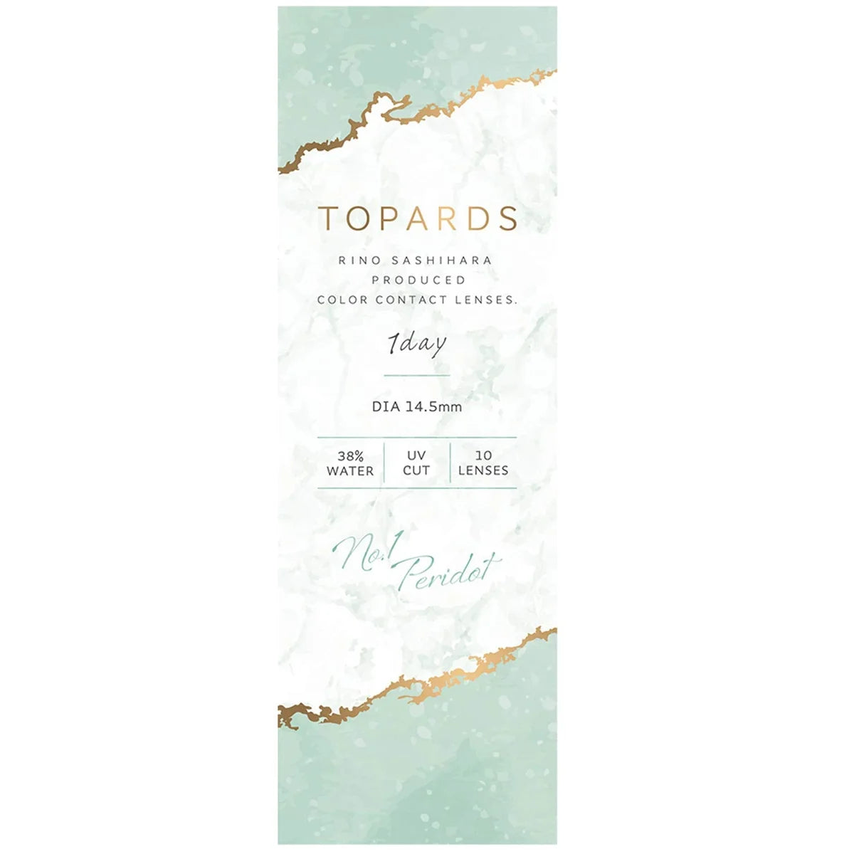 Topaz Color Contacts Topards Sashihara Sassy One Day 10Pcs Peridot [-2.00] Prescription Japan