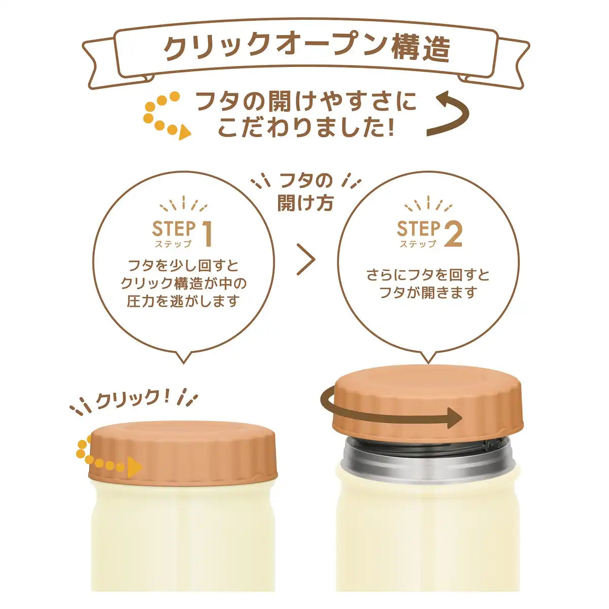 Thermos 400Ml Cream White Vacuum Insulated Soup Jar Jbt-401 Crw