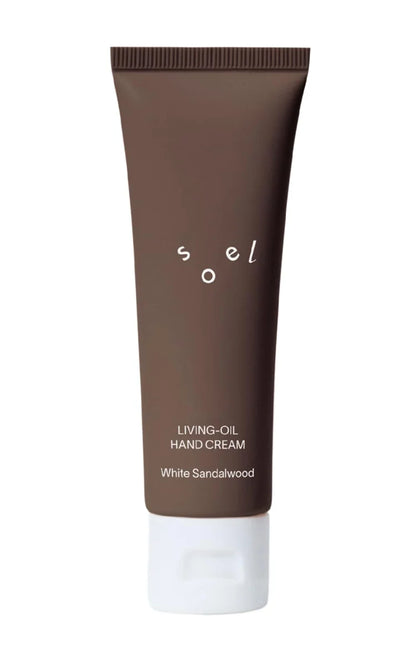 Crema de Manos Soel Living Oil Sándalo Blanco 50g Fórmula Natural Orgánica