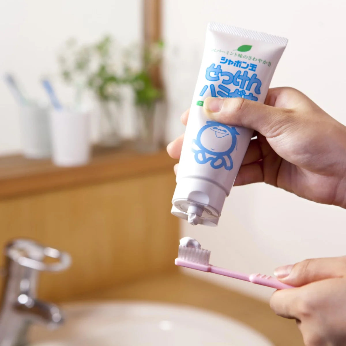 Dentifrice Savon Shabondama 140G Formule Blancheur Sans Fluor