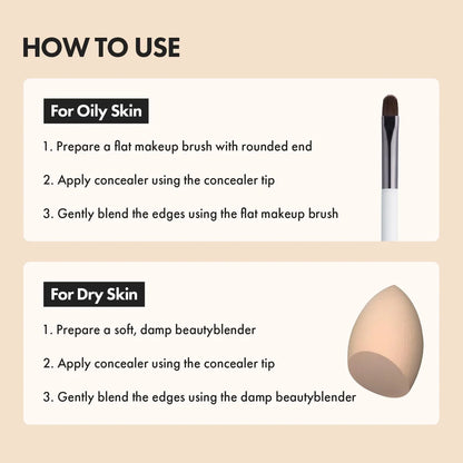 Luna Long Lasting Tip Concealer 7.5G No. 1 Vanilla Korean Makeup