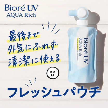 Biore UV Aqua Rich Light Up Essence Sunscreen SPF50 120g Fresh Pouch