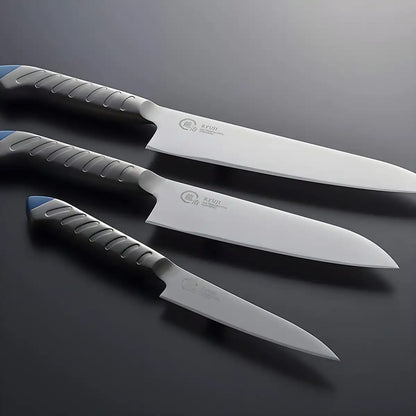 Ryuji Molybdenum Steel Nakiri Knife Black