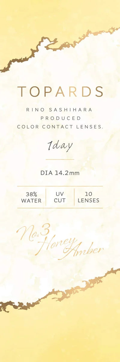 Topaz Topards 10 Sheets 2 Box Set Rino Sashihara Japan Honey Amber Contact Lenses Pwr.-5.25