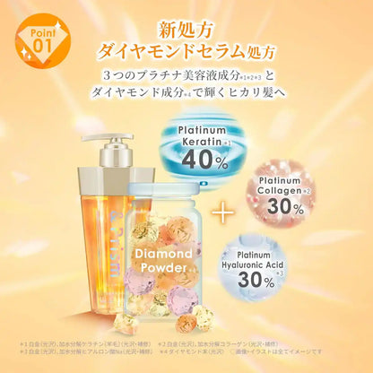 &Prism Diamond Shine Hair Treatment Refill 320Ml for Glossy Hair