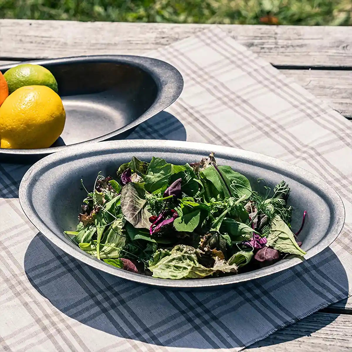 Aoyoshi Vintage Inox Stainless Steel Small Curry Plate Large - Made In Japan