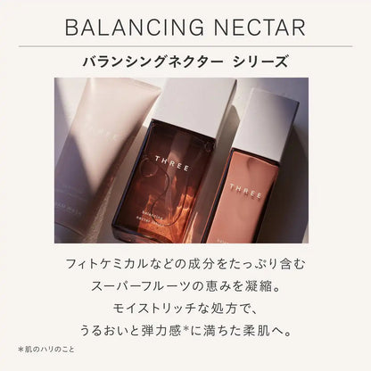 Three Facial Cleanser Balancing Nectar Cream Wash 100G for Radiant Skin