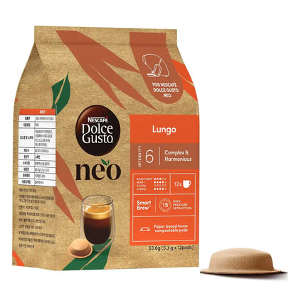 Nescafé Dolce Gusto Capsules: Neo Lungo Black Coffee Pods 12-Pack