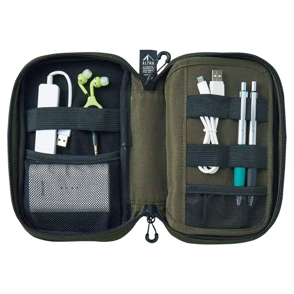 Lihit Lab Japan Cordura Tool Pouch Double Pen Pouch Olive A7765-22