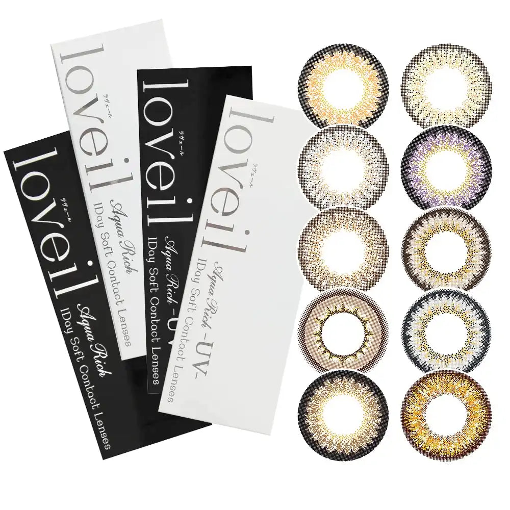 Loveil Color Contacts Lavert One Day 10 Pieces Pwr -06.50 Color Violet Glare Japan