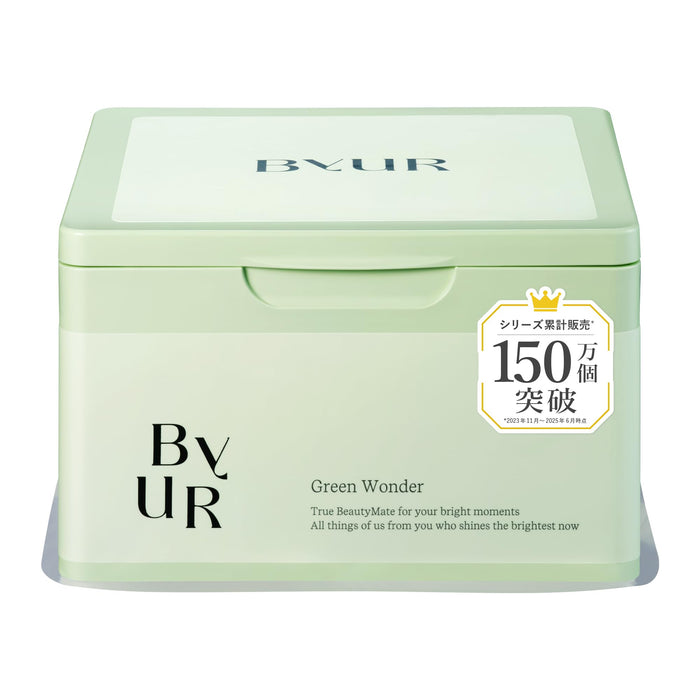 Byur Masque en Feuille Pack 30 Feuilles pour Pores & Peau Rugueuse - Apaisant Vert