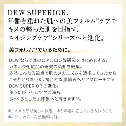 Recarga de Emulsión Reparadora Dew Superior - Fórmula Muy Hidratante