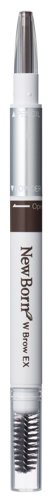 Newborn 3-In-1 Eyebrow Set | Powder Pencil Brush | Grayish Brown