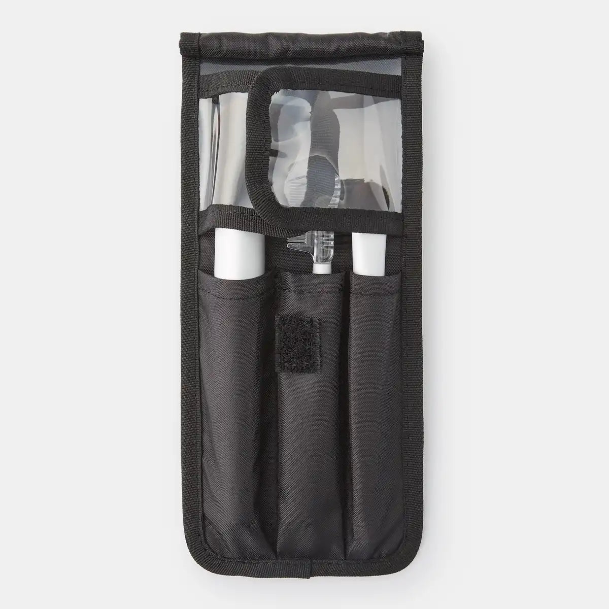 Muji Black Nylon Makeup Brush Pouch 8.5x0.5x19cm 83525446