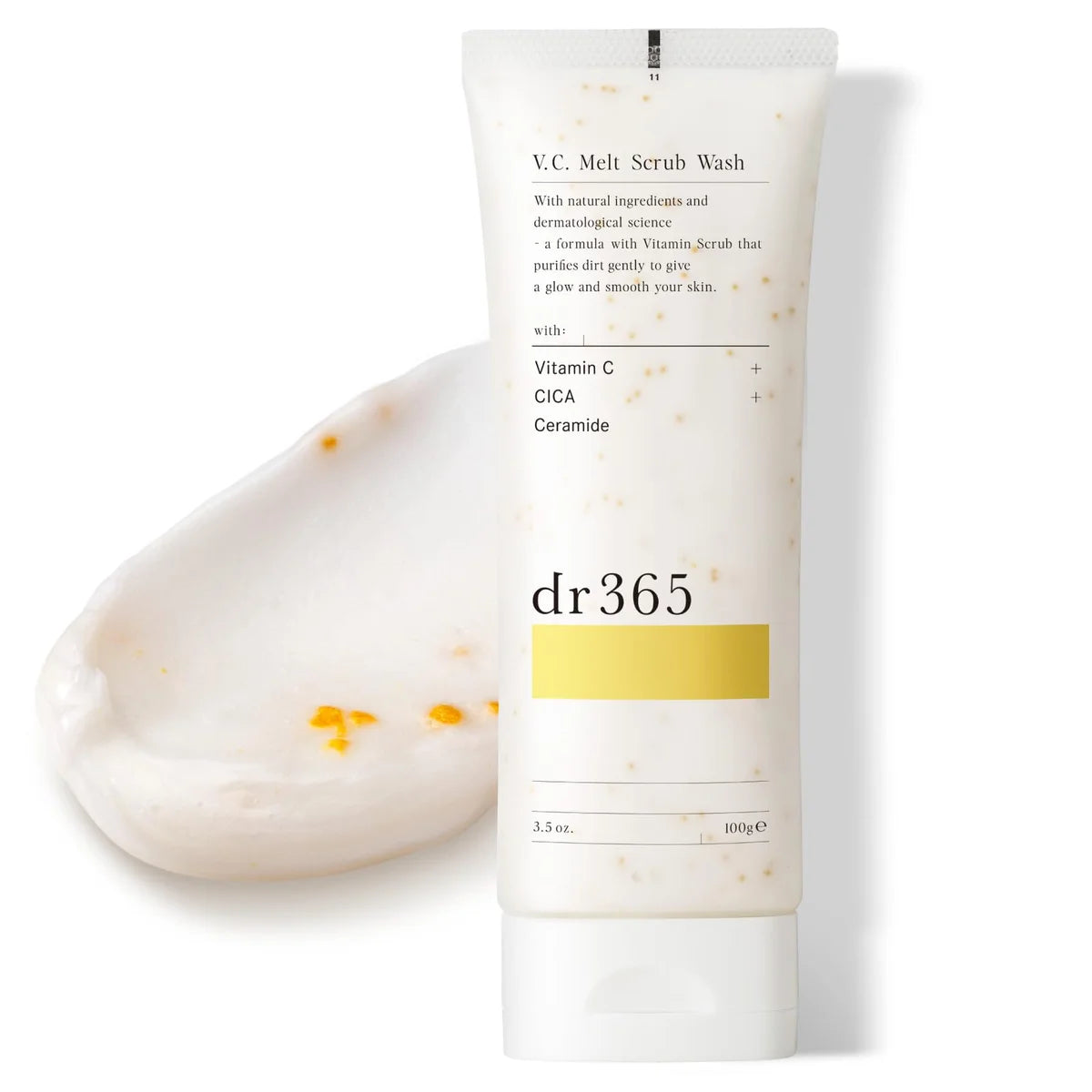 Dr365 Vc Melt Scrub Wash : Mousse à la vitamine C pour peau sensible 100G
