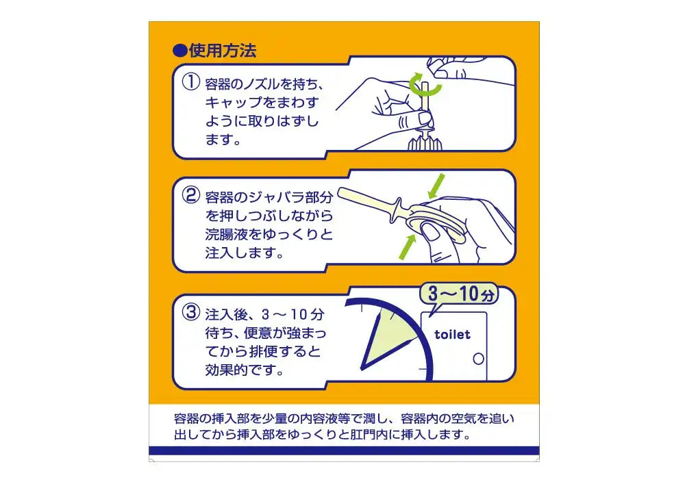 Kenei Pharmaceutical Jabarak Enema 30 30G X 10 [2 Drugs] - Made In Japan