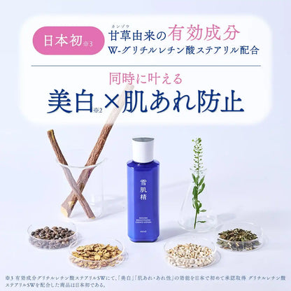 Sekkisei Whitening Lotion Kit: Brightening Essence Emulsion Cream - 310ml Refill