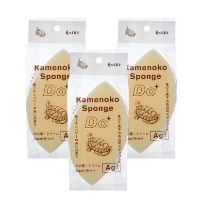 Kamenoko-Tawashi Japan 3Pc Kamenoko Sponge Do Konoha Cream Set