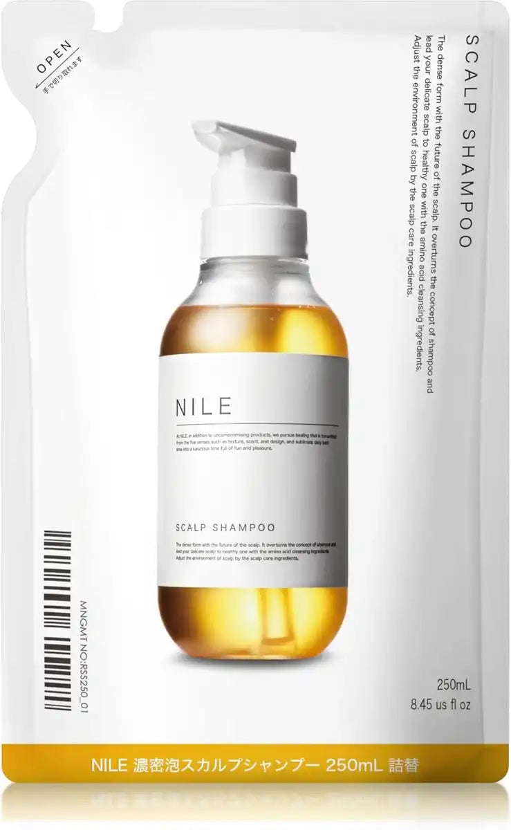 Nile Dense Foam Scalp Amino Acid Non-Silicone Shampoo Yuzu Scent - Refill 8.5oz
 - 4580612757005