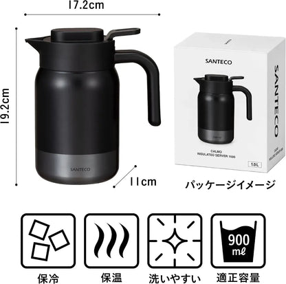 CB Japan Coffee Server 1L Vacuum Insulated Stainless Steel