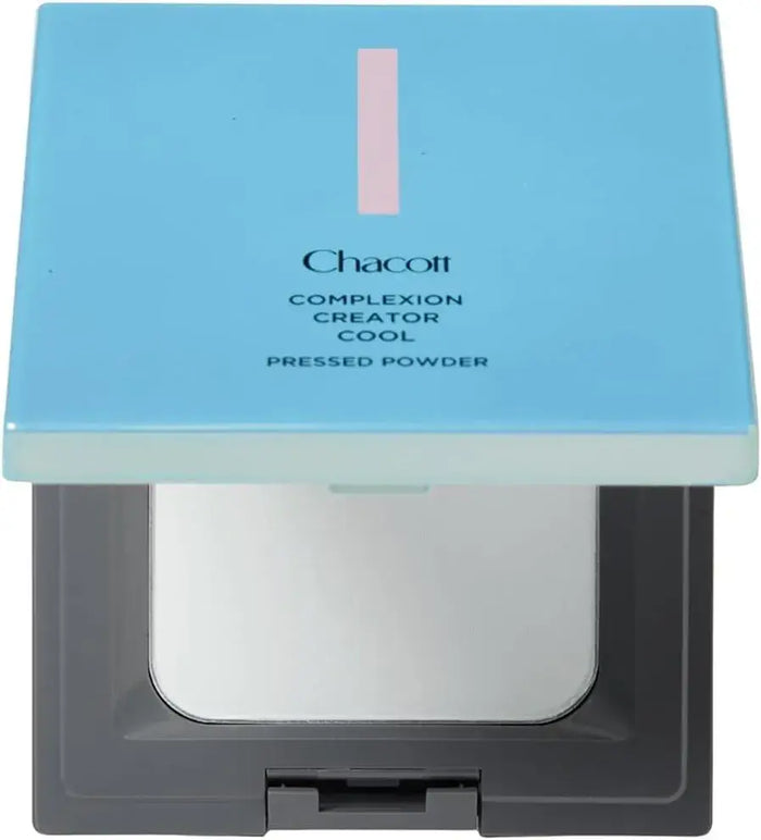 Chacott Cooling Pressed Powder Clear Blue Matte with Puff