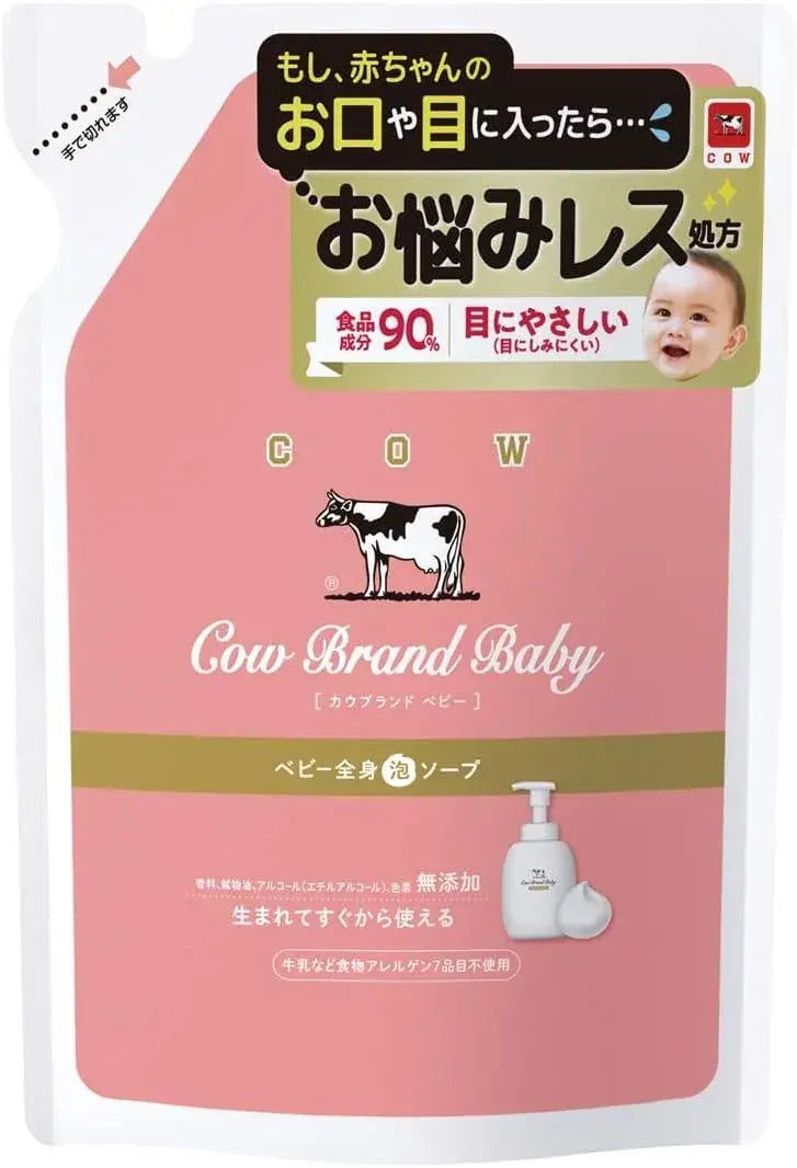 Cow Brand Mutenka Baby Full Body Foaming Soap Pump - Refill - 4901525010610
