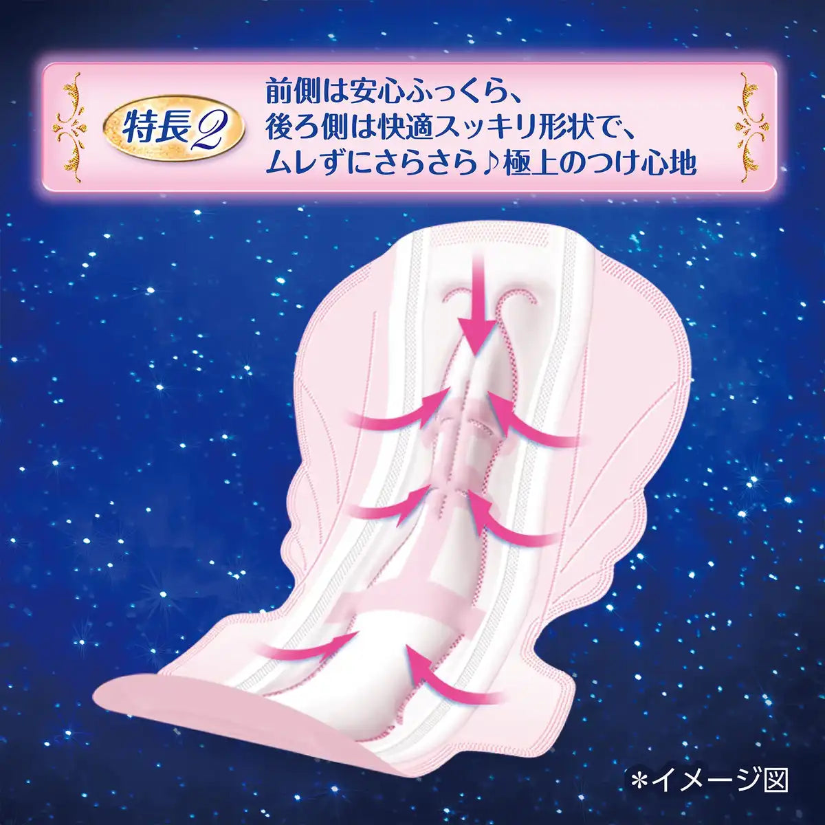 Sophie Japan Super Sound Sleep Best Fit 340 12 Sheets Sanitary Napkins Night