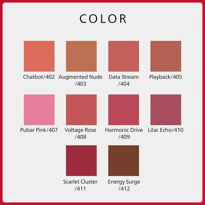 Shiseido Techno Satin Gel Lipstick 419 Heat Map 3.3G Moisturizing