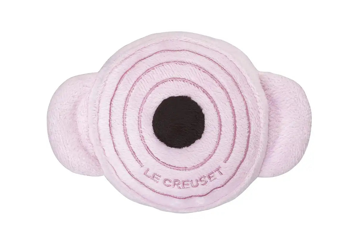 Le Creuset Pet Plush Toy Pink Sound-Making Official Japanese Release