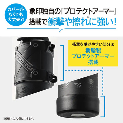 Zojirushi 1.5L Cool Sports Water Bottle Impact Resistant with Seamless Cap Black
