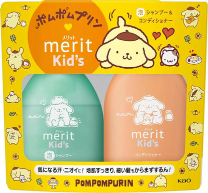 Merit Kids Foaming Shampoo and Conditioner Natural Pom Pom Design