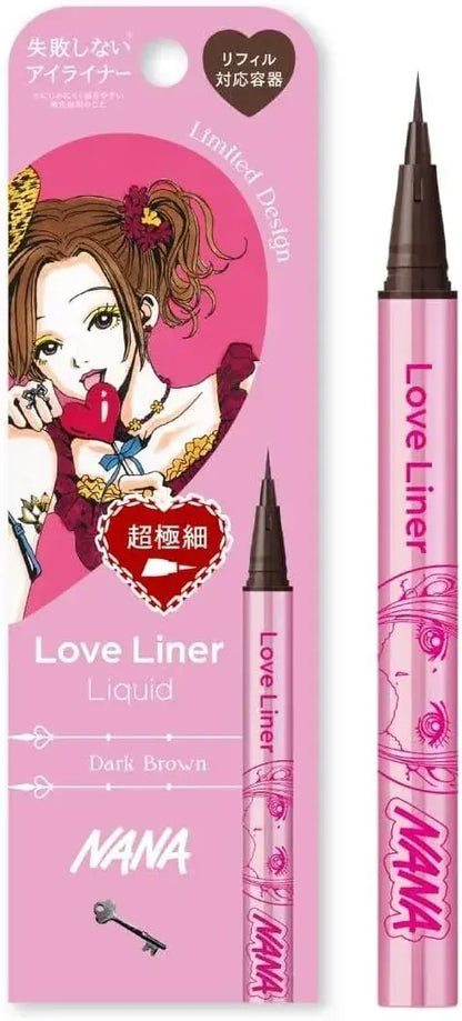 LoveLiner Love Liner Liquid Eyeliner - Dark Brown Ultra Fine Brush - 4570159426823