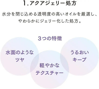 Lunasol Deui Reflect Lip Oil 01 Plum Glossy Smooth Juicy Lips