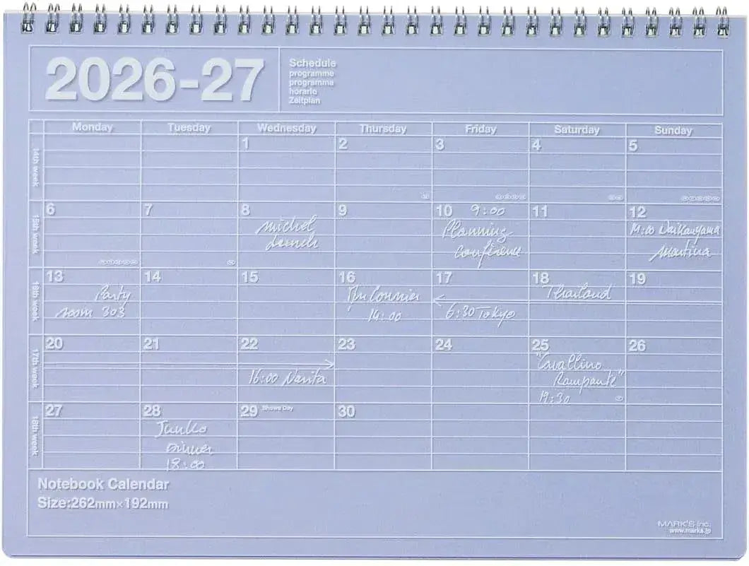 Mark's 2026 Planner Schedule Book Monthly Calendar Notebook - Purple - 4550045160338