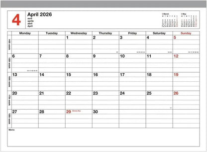 Mark's 2026 Planner Schedule Book Monthly Calendar Notebook